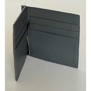 Bottega Intrecciato Veneta Leather Gray Wallet with Money Clip 592626 NWT $600