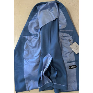 NWT $5890 TOM FORD Men Shelton Sport Coat Jacket Blazer Avian Blue 46R US/56R Eu