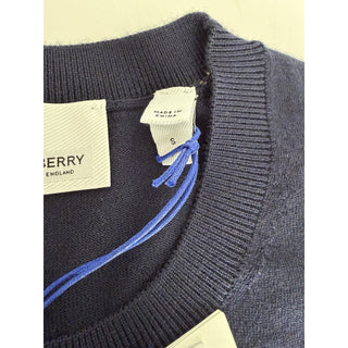 Burberry Lea 100% Wool Navy Sweater Small 8091167 NWT $830