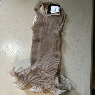 New $2385 GIVENCHY Flared Hem Organza Top Color: PALE GOLDEN One Size Italy