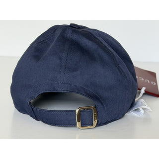 Gucci Emroidered Baseball Cap Hat Cotton Blue M (58 cm) Italy 792782 IT NWT