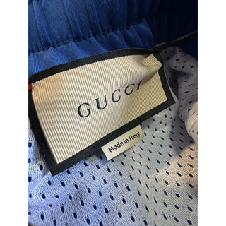 New $2200 Gucci Men Drawstring Track Pants Blue/White Size XL