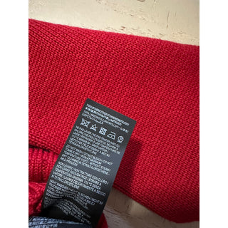 NWT $2490 Saint Laurent Men Sweater sweater in wool jacquard Red XXL Italy