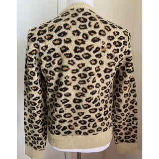 NWT $1960 Gucci Men Wool Jacquard Knit Crewneck Sweater Camel/Black XS Italy