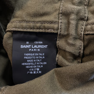 New $2290 Saint Laurent Jacket Coat Green/Kaki 40 US ( 50 Eu ) Italy
