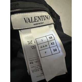 Valentino Men Wool Dress Pants Navy 42 US/58 Eu New $1095