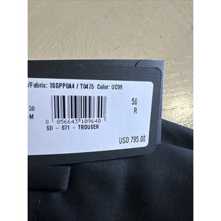 Giorgio Armani Men Wool Dress Pants Black 34 US/50 Eu New $795
