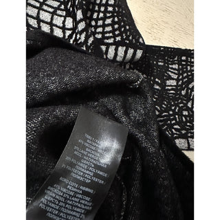 New $3050 Balmain Patterned-Knit Body-Con Minidress Black 44/12 Italy