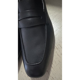 New $1190 Ermenegildo Zegna Leather Reverse Construction Loafers Black 6 US/39 E
