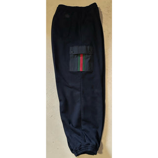 Gucci Men’s Cargo Cotton Jersey Sweatpants Black Size 2XL Italy NWT $1650