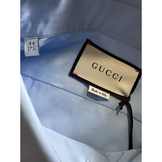 New Gucci Men’s Dress Shirt Sky Blue 44/17.5