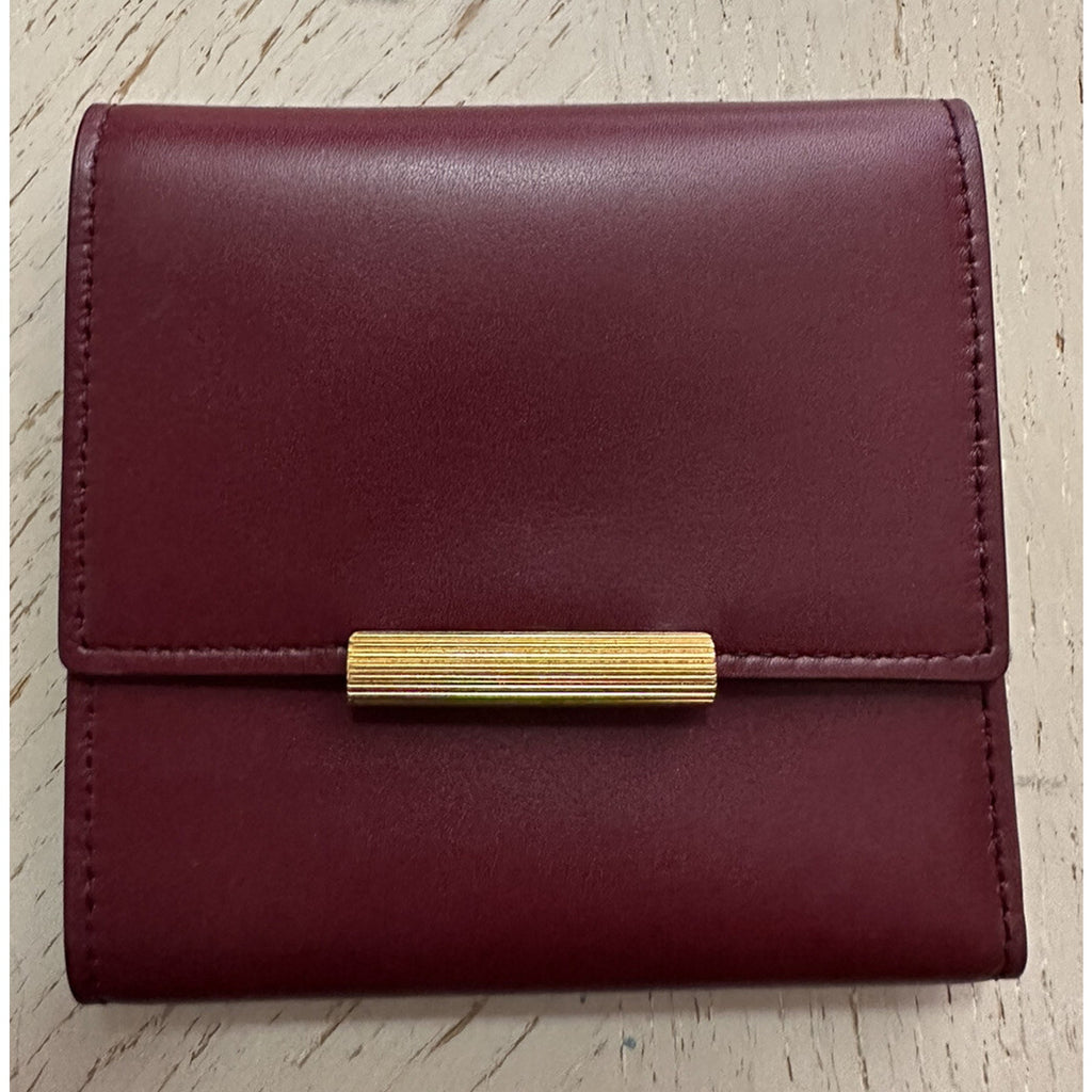 New $680 Bottega Veneta Women Wallet Burgundy 578752 Italy
