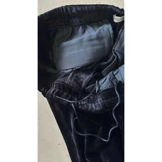 Saint Laurent Men Velvet Drawstring Jogging Sweatpants Pants Black L NWT $1190