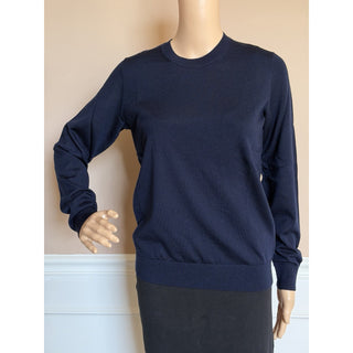 Burberry Lea 100% Wool Navy Sweater XL 8091167 NWT $830
