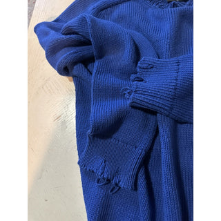 NWT $890 Saint Laurent Men’s Crewneck Sweater Blue Size XL Italy