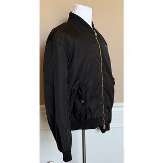 Versace Embroidered Blouson Black Jacket 46 US (56 Eu) 1019279 Italy NWT $3000
