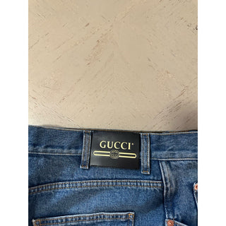 NWT $1180 Gucci Men Denim Jeans Pants Blue Size 36