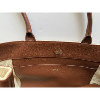 Versace Medusa Top Handle Large Tote Canvas/Leather Beige Bag 1022470 IT NWT