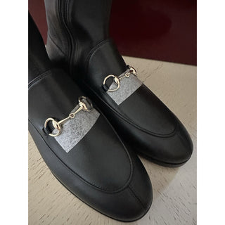 NIB Gucci Women Jordaan knee-high boots Black Size 6.5 US/36.5 Eu 827860