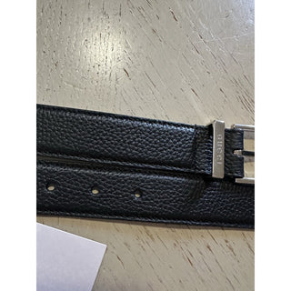 New Gucci Men’s Gucci Print Leather Belt Black 100/40 793760