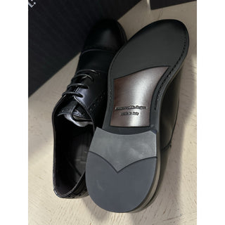 ZEGNA Derby Dress Shoes Black 10 US/43 Eu Italy New $890