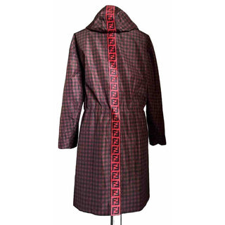 New $3290 Fendi Men’s Reversible Parka Coat Black/Red Size 40 US/50 Eu Italy