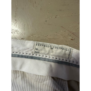 $1390 Brunello Cucinelli Men Cargo Pants Cream 36 US
