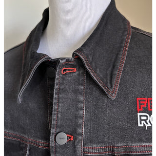 NWT $1980 Fendi Men’s Denim Jacket Black 42 US/52 Ita FW0428