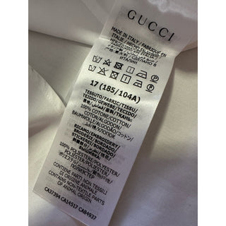 New Gucci Men’s Dress Shirt White 43/17 Italy