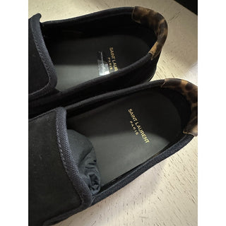 NIB Saint Laurent Men’s Suede Sneakers Shoes Black 8 US/41 Eu Italy