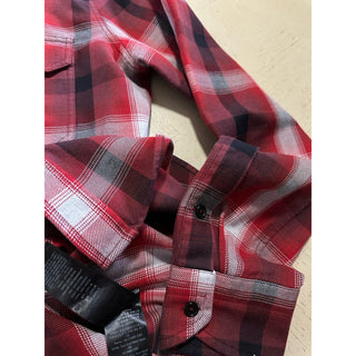New $750 TOM FORD Men Shirt Red/Black Size 42/16.5 Italy