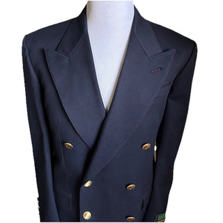 Gucci Men Double Breasted Jacket Blazer Caspian/Blue 44 US/54 Eu New $4100
