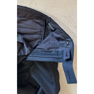 ZEGNA Regular Fit Dress Pants 15 MIL MIL Wool DK Gray 32 US ( 48 Eu ) New $980