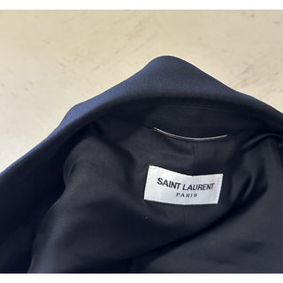 Saint Laurent Men’s Satin Jacket Blazer Black 40R US/50R Eu New $2900