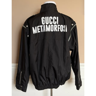 Gucci Metamorfosi Convertible Detachable Sleeve Jacket Black 44 US (54) 714759