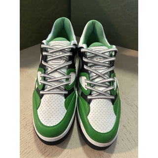 New Gucci Men Demetra Basket Sneakers Green/Black/White 15 US/14 UK 697882