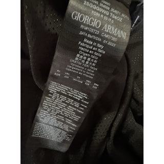 NWT $3395 Giorgio Armani Men Velvet Jacket Blazer Black/Gray 42 US/52 Eu Italy