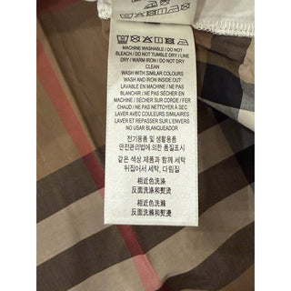 Burberry Nola Check Women’s White Short Sleeve T-shirt Medium 8120998 NWT $560