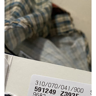 New $1200 Gucci Country Check Shirt Blue/Red/Green Size 46 Eu Italy