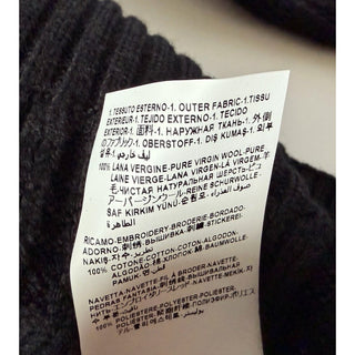 Versace Medusa Embroidered Knit Sweater Black 54 US (64 Eu) 1018402 IT NWT $1620