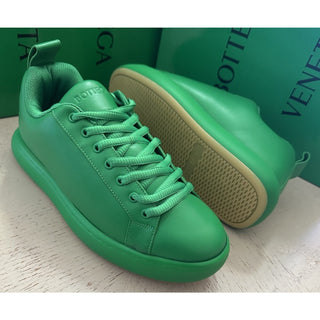 NIB $990 Bottega Veneta Men Leather Sneakers Shoes Green 9 US/42 Eu 716198