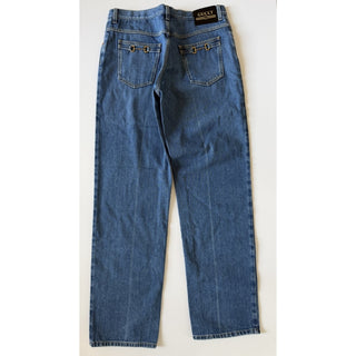 Gucci 80s Fit Horsebit Jeans Women’s Size 33 Blue Denim Made in Italy 666841 NWT