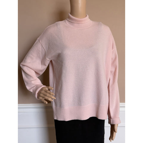 Burberry Moira Cashmere Turtleneck Sweater Soft Pink Medium 8091231 NWT $1250