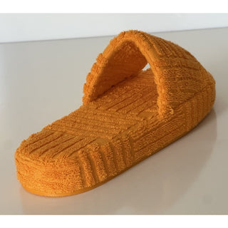 Bottega Veneta Intrecciato Resort Sponge Slipper Orange 7 US 660245 IT NIB $600