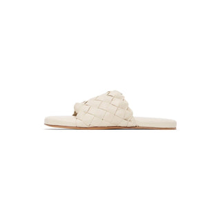 NIB $1150 Bottega Veneta Men's Intrecciato Leather Sandals White 9 US 620298 IT