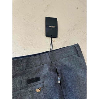 Versace Men's Gray Wool Pants 36 US (52 Euro) Made in Italy 1017645 NWT $1350