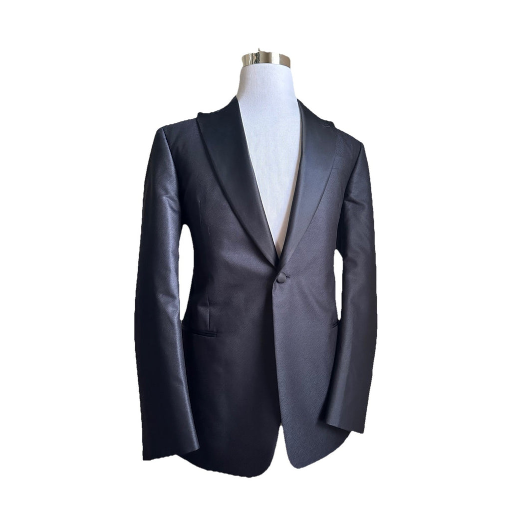 Giorgio Armani Men Tuxedo Sport Coat Blazer Navy/Black 40R US/50R Eu NWT $3195