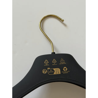 VERSACE Gray Plastic Suit/Jacket Hanger with Gold Hardware 19.8x7