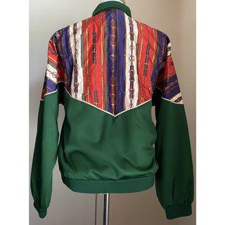 NWT $2980 Gucci Men's Track Jacket Green/Multicolor Size M Italy