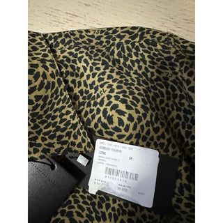 NWT $890 Saint Laurent Men Hawaii SL Print black leopard pattern Shirt Size M